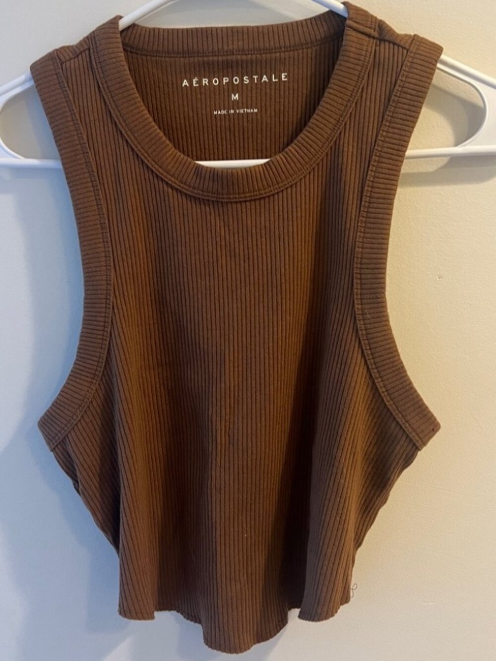 Brown Cropped Tank Top
